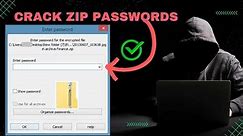 How hackers crack ZIP files password? - TOO EASY! (Educational Purposes ONLY!)