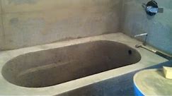 Making a Concrete Bath Tub Part 2- Mold Removal and Finishing
