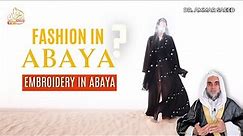 Fashion Abaya Embroidery Arab Woman Dress Dr Ammaar Saeed #Allah