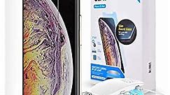 iPhone Xs Max Screen Protector, Full Cover Tempered Glass Shield [Dome Fix] New Slide Easy Install and Repair Kit by Whitestone for Apple iPhone 10s Max (2018) - 1 Pack