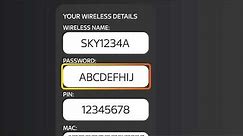 Change or reset your Sky WiFi password - Sky Help