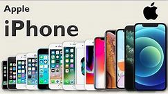 Evolution of iPhone from 2007 to 2021