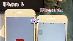 Comparison iPhone 6 vs 6s Open Youtube #shorts