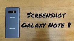 How to screenshot Samsung Note 8