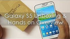 Samsung Galaxy S5 Octa Core Unboxing & Hands on Overview
