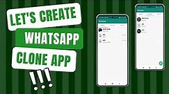 WhatsApp clone Android app demo - Android projects for beginners