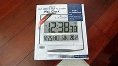 Unboxing Review of the Marathon Atomic Wall Clock