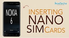 Nokia 6 - How to Insert/Remove nano SIM cards