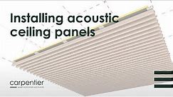 How to install acoustic ceiling panels
