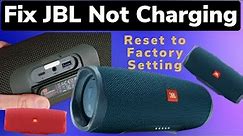How to Fix NOT CHARGING JBL SPEAKER AND RESET TO FACTORY SETTINGS I Yes it works
