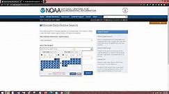 How to get climate data (e.g., temperature & precipitation) from NOAA database