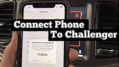 How to Pair Phone With 2015 - 2021 Dodge Challenger Bluetooth Uconnect - Sync Iphone Connect Pixel