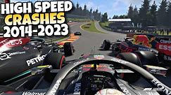 F1 HIGH SPEED CRASHES 2014 - 2023 #11