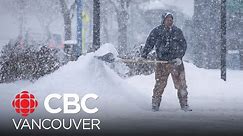 How are snow and ice on sidewalks affecting people with mobility challenges in southwest B.C.?