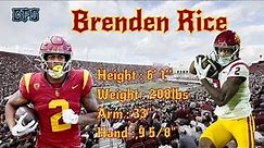Brenden Rice: Wide Receiver Highlights | USC Trojans' Deep Threat!