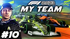 F1 2021 MY TEAM CAREER Part 10: SHOCK WINNER! INCREDIBLE STRATEGY PLAY FOR OUR BEST RACE YET?!