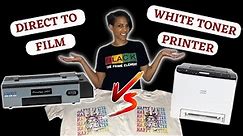DTF VS White Toner T Shirt Printing! Which is better? Can you tell the difference?