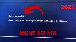 Cannot Start the PS4 - Safe Mode Loop - How to Fix (2022)