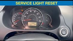 2018 Mitsubishi Mirage Service light reset