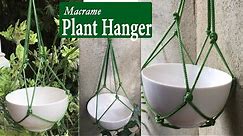 How To make Plant Hanger | Easy Rope Hanger | Hanging Plants | Hang Pot With Rope | Macrame Hanger.
