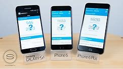 iPhone 6 vs Samsung Galaxy S5 vs iPhone 6 Plus - Benchmark Speed Test
