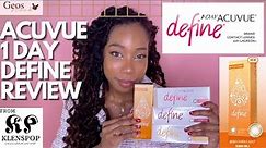 Acuvue 1-Day Define Review + Acuvue 1-Day Define Colors First Impressions!