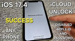 iOS 17.4 iCloud Unlock iPhone 6,7,8,X,11,12,13,14,15 with Disabled Apple ID and Password ✔️