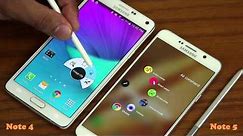 Samsung Galaxy Note 5 vs Samsung Galaxy Note 4 Full Comparison