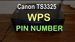Canon TS3325 WiFi WPS Pin SetUp review !!