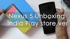 Nexus 5 Unboxing Black orderd via the India Play Store