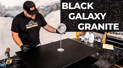 The EASIEST Countertop Design to Make | Black Galaxy Granite