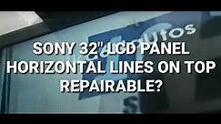Sony lcdtv w horizontal line on top repaired by side COF bypassing