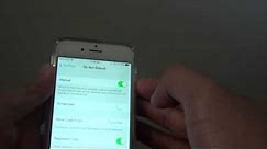 iPhone 6: How to Enable / Disable Do Not Disturb Mode
