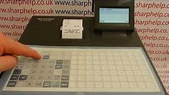 Sharp XE-A217 Cash Register Using The Menu Level Shift Function