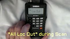All Loc Out Error with the Uniden Bearcat Scanner