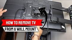 How to remove TV from wall mount