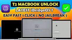 Unlock MacBook T2 iCloud Activation Lock/Pin Code/EFi + iBridgeOS 7 Without Jailbreak Hfz T2 Ramdisk