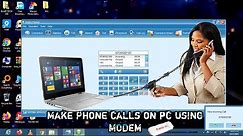 How to make Phone calls on Pc using a USB Modem