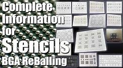 Complete Information for Mobile Stencils | 15 Important BGA Reballing Stencils Set for Mobile IC