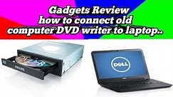 How to connect system DVD writer to laptop ,