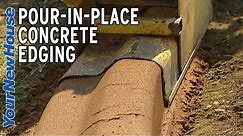 Pour in Place Concrete Landscape Edging - Fix It Up