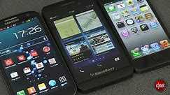 Galaxy s3, iPhone 5, BlackBerry Z10 :  premier face à face