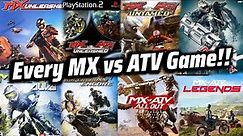 Playing every MX vs ATV Game in one video!