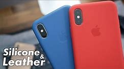 iPhone XS Silicone & Leather Cases Hands On & Impressions