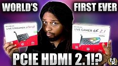 The FIRST PCIe HDMI 2.1 Capture Card!? | AVerMedia Live Gamer 4K 2.1 & Live Streamer Ultra HD Review