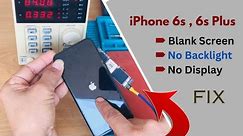 iPhone 6s No Backlight Blank Screen Fix! Display Black No image Fix