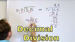Dividing Decimals & Long Division - [6-1-26]