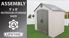 Lifetime 8' x 5' Outdoor Storage Shed | Lifetime Assembly Video