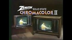 Zenith Chromacolor II TV Set Commercial (1973)