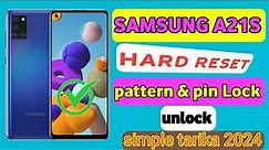 Samsung A21s Hard Reset Pattern & Pin Password Lock Unlock Simple Tarika 2024✅